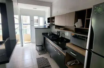 Apartamento com 1 dormitório à venda, 55 m² por r$ 320.000 - jardim real - praia grande/sp