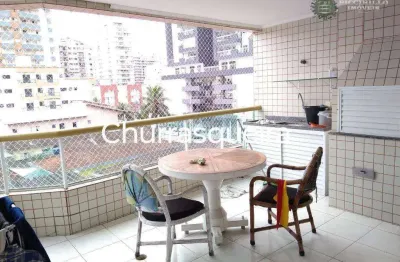 Apartamento com 3 dormitórios à venda, 122 m² por r$ 570.000,00 - tupi - praia grande/sp