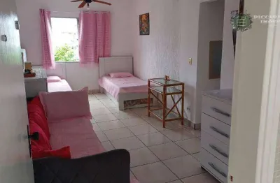 Kitnet com 1 dormitório para alugar, 43 m² por r$ 1.600/mês - caiçara - praia grande/sp