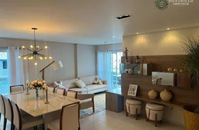 Apartamento com 3 dormitórios para alugar, 150 m² por r$ 6.200,01/mês - vila guilhermina - praia grande/sp