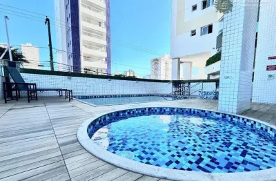 Apartamento com 1 dormitório à venda, 47 m² por r$ 320.000 - vila guilhermina - praia grande/sp
