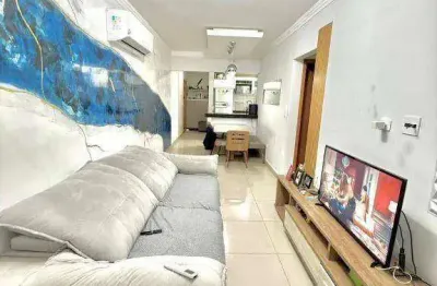 Apartamento com 2 dormitórios à venda, 85 m² por r$ 689.000 - canto do forte - praia grande/sp