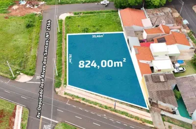 Terreno com 826 m² à venda no jardim santa cruz - maringá