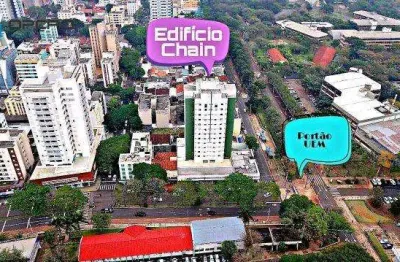 Apartamento para alugar em maringá, zona 07, com 2 quartos, com 21.38 m², universitário chain