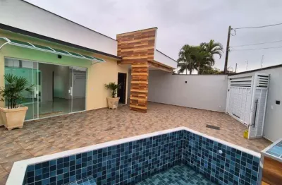 Casa para venda em itanhaém, palmeiras, 3 dormitórios, 1 suíte, 1 banheiro, 2 vagas