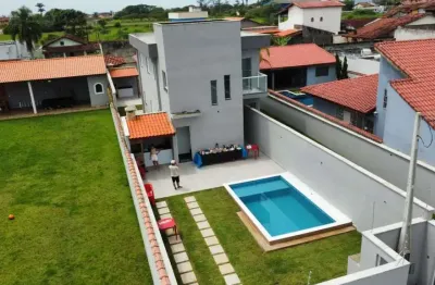 Casa sobreposta para venda em itanhaém, cibratel 2, 3 dormitórios, 1 suíte, 1 banheiro, 2 vagas