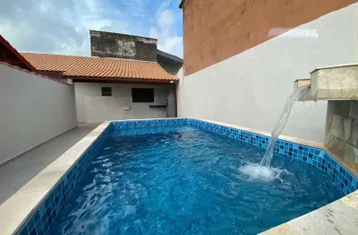 Casa para venda em mongaguá, jardim santana, 2 dormitórios, 1 suíte, 1 banheiro, 2 vagas