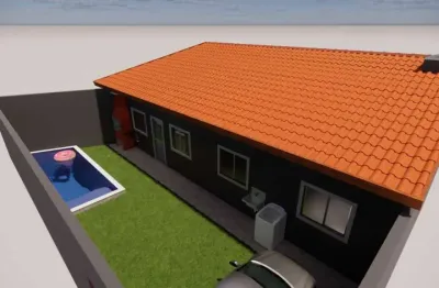 Casa para venda em itanhaém, palmeiras, 2 dormitórios, 1 banheiro, 2 vagas