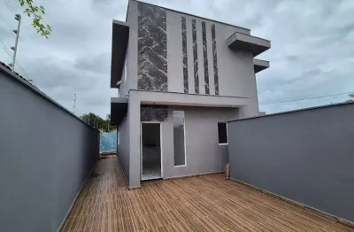 Casa sobreposta para venda em itanhaém, palmeiras, 2 dormitórios, 1 suíte, 1 banheiro, 3 vagas