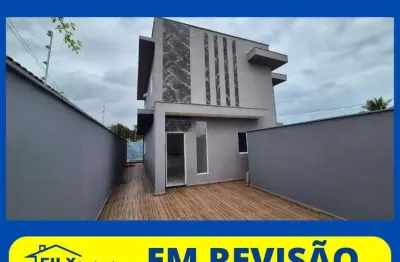 Casa Sobreposta para Venda em Itanhaém, Palmeiras, 2 dormitórios, 1 suíte, 1 banheiro, 3 vagas
