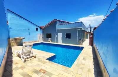 Casa para venda em itanhaém, gaivota, 2 dormitórios, 1 suíte, 1 banheiro, 3 vagas