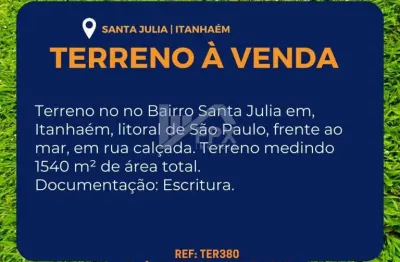 Terreno à venda no Santa Júlia, Itanhaém 