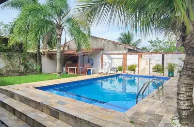 Casa para venda em itanhaém, bopiranga, 3 dormitórios, 2 suítes, 1 banheiro, 5 vagas