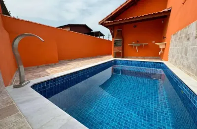 Casa para venda em itanhaém, bopiranga, 2 dormitórios, 1 banheiro, 2 vagas