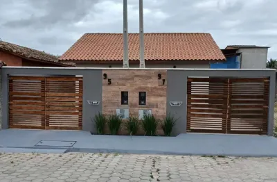 Casa para venda em itanhaém, tupy, 2 dormitórios, 1 suíte, 1 banheiro, 2 vagas