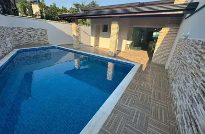 Casa para venda em itanhaém, jardim das palmeiras, 3 dormitórios, 1 suíte, 3 banheiros, 5 vagas