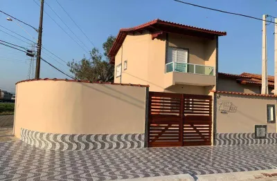 Sobrado para venda em itanhaém, marrocos, 2 dormitórios, 1 suíte, 3 banheiros, 2 vagas