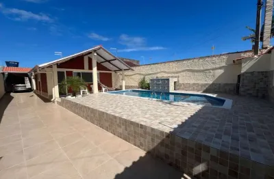 Casa para venda em itanhaém, balneário gaivota, 2 dormitórios, 1 suíte, 1 banheiro, 6 vagas