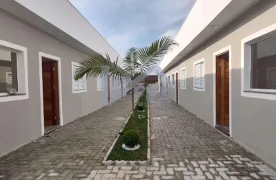 Casa em condomínio para venda em itanhaém, cibratel 2, 2 dormitórios, 1 banheiro, 1 vaga
