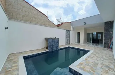 Casa para venda em itanhaém, balneário tupy, 3 dormitórios, 2 suítes, 1 banheiro, 2 vagas