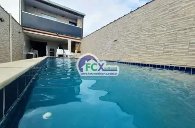 Casa para venda em itanhaém, jardim oásis, 3 dormitórios, 2 banheiros, 2 vagas