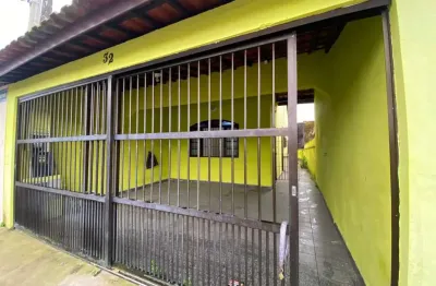 Casa para venda em itanhaém, corumbá, 2 dormitórios, 1 banheiro, 2 vagas