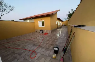 Casa para venda em itanhaém, verde mar, 2 dormitórios, 1 suíte, 1 banheiro, 2 vagas