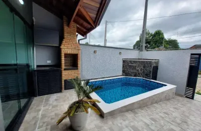 Casa para venda em peruíbe, ribamar, 2 dormitórios, 1 suíte, 1 banheiro, 2 vagas
