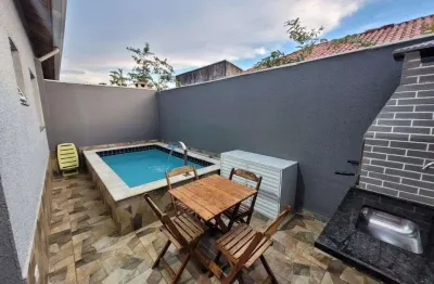 Casa em condomínio para venda em itanhaém, balneário gaivotas, 2 dormitórios, 1 suíte, 1 banheiro, 1 vaga