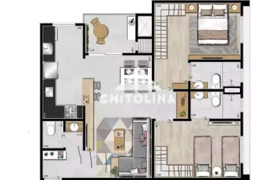 Apartamento com 2 quartos à venda na Rua Manoel Mena Ladeira, Centro, Itapetininga