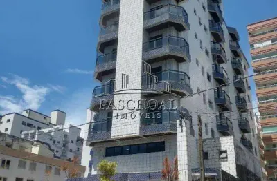 Apartamento 01 quarto, duas sacadas, elevador, bairro guilhermina em praia grande.