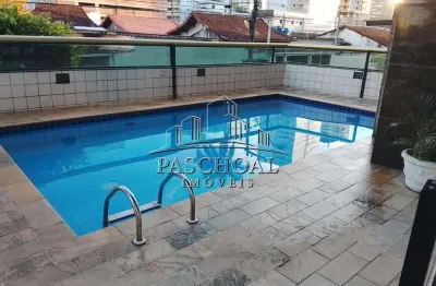 1 dormitório mobiliado com lazer  – aviação – praia grande – a 350 metros da praia