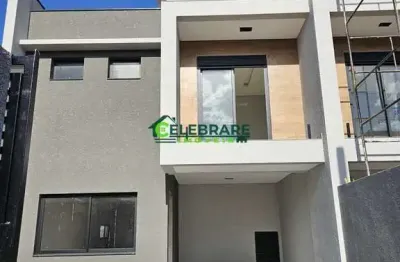 Sobrado novo - atuba: 03 quartos, suíte, terraço, churrasqueira