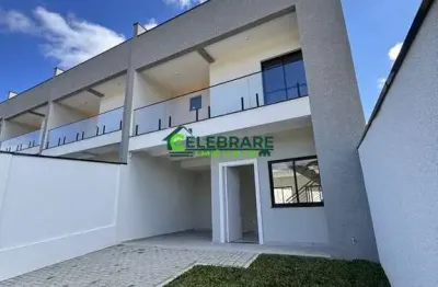 Sobrado em quatro barras! 03 qtos,sacada,suíte,closet,churrasq.