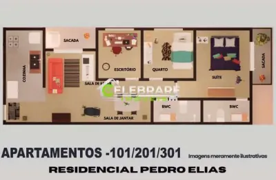Apto novo centro pinhais,03 qtos,suíte,sacada,churrasq.,garagem