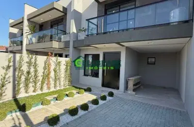 Sobrado novo alto tarumã! 03 qtos,suíte,sacada,closet,churrasq.