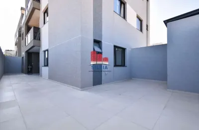 Apartamento garden com 2 quartos, 2 vagas cobertas e sacada com churrasqueira no bairro guaíra