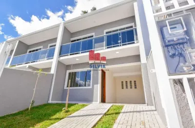 Belíssimo sobrado com 86,86m², sendo 2 suítes e 112,80m² de área de terreno no alto boqueirao - curitiba