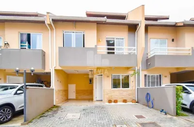 Casa em condomínio fechado com 3 quartos à venda na rua joão de paula cordeiro filho, 42, novo mundo, curitiba por r$ 679.000