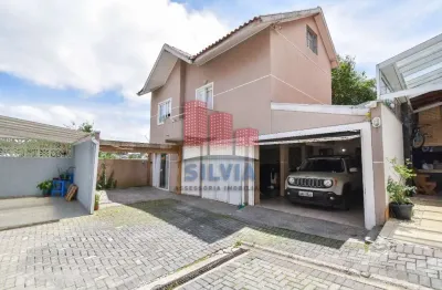 Casa em condomínio fechado com 3 quartos à venda na jandevir roberto cecato, 139, capão raso, curitiba por r$ 689.000