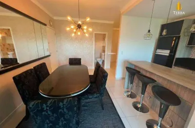 Apartamento semi-mobiliado para locação no residencial vila do verde no bairro fazenda em itajaí.