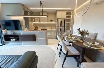 Apartamento completamente mobiliado em empreendimento novo