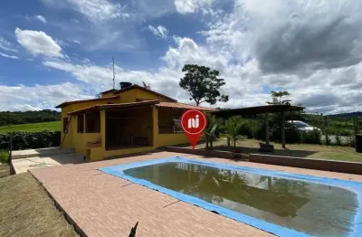 Chácara com 1 dormitório à venda, 1000 m² por r$ 350.000,00 - águas claras - brumadinho/mg