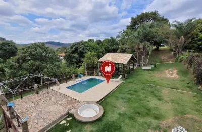 Chácara com 6 dormitórios à venda, 3000 m² por r$ 650.000,00 - condomínio quintas do rio das águas claras - brumadinho/mg