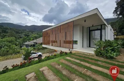 Casa com 4 dormitórios à venda, 353 m² por r$ 3.900.000,00 - retiro do chalé - brumadinho/mg