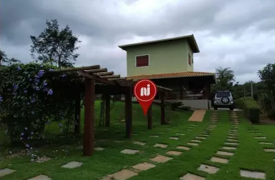 Chácara com 2 dormitórios à venda, 2763 m² por r$ 770.000 - condomínio tiradentes - brumadinho/minas gerais