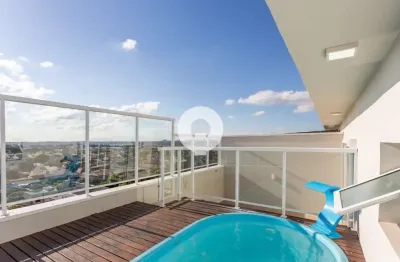 Cobertura à venda no novo mundo, 3 suítes, terraço, piscina e vista deslumbrante