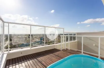Cobertura à venda no novo mundo, 3 suítes, terraço, piscina e vista deslumbrante