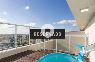 Cobertura à venda no novo mundo, 3 suítes, terraço, piscina e vista deslumbrante