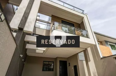 Triplex novo à venda com 215m² no pineville - suíte, terraço e churrasqueira